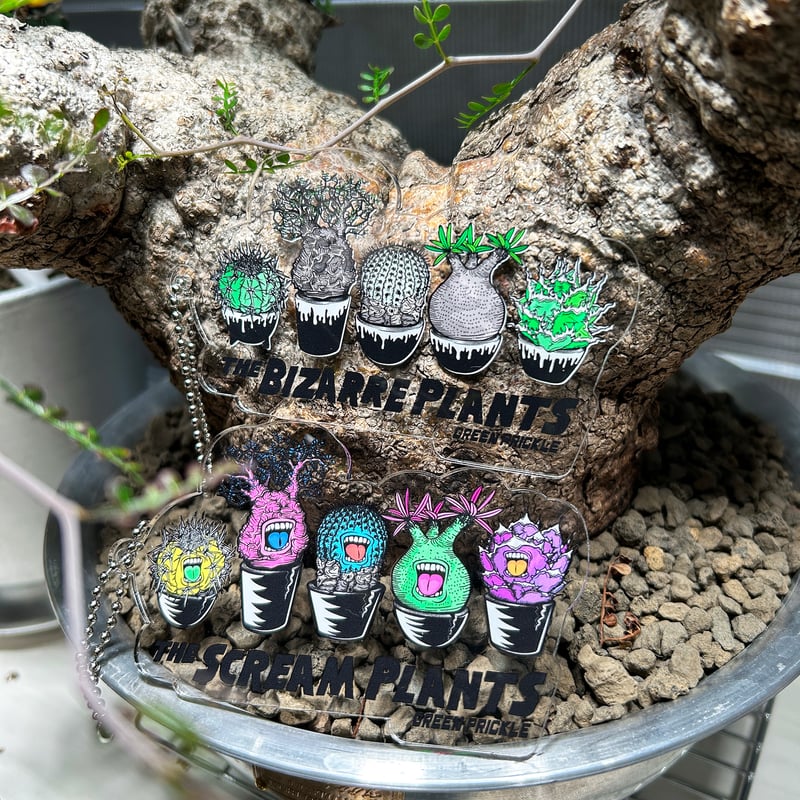 スクリームプランツ クリアアクリルキーホルダー | ファーニーズ商店