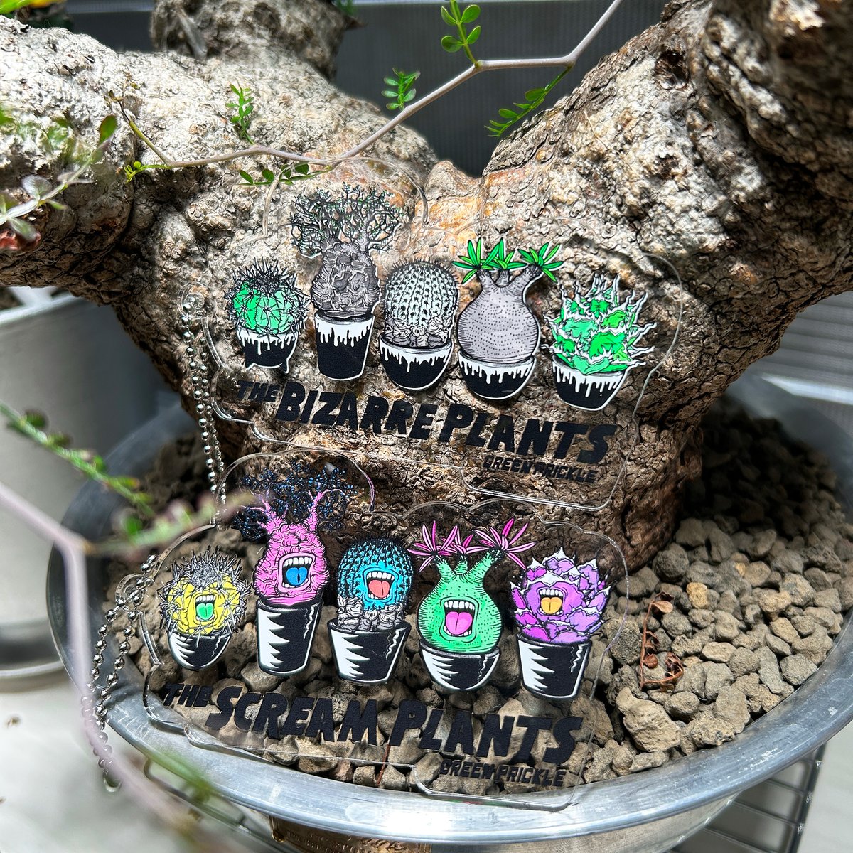 スクリームプランツ クリアアクリルキーホルダー | ファーニーズ商店