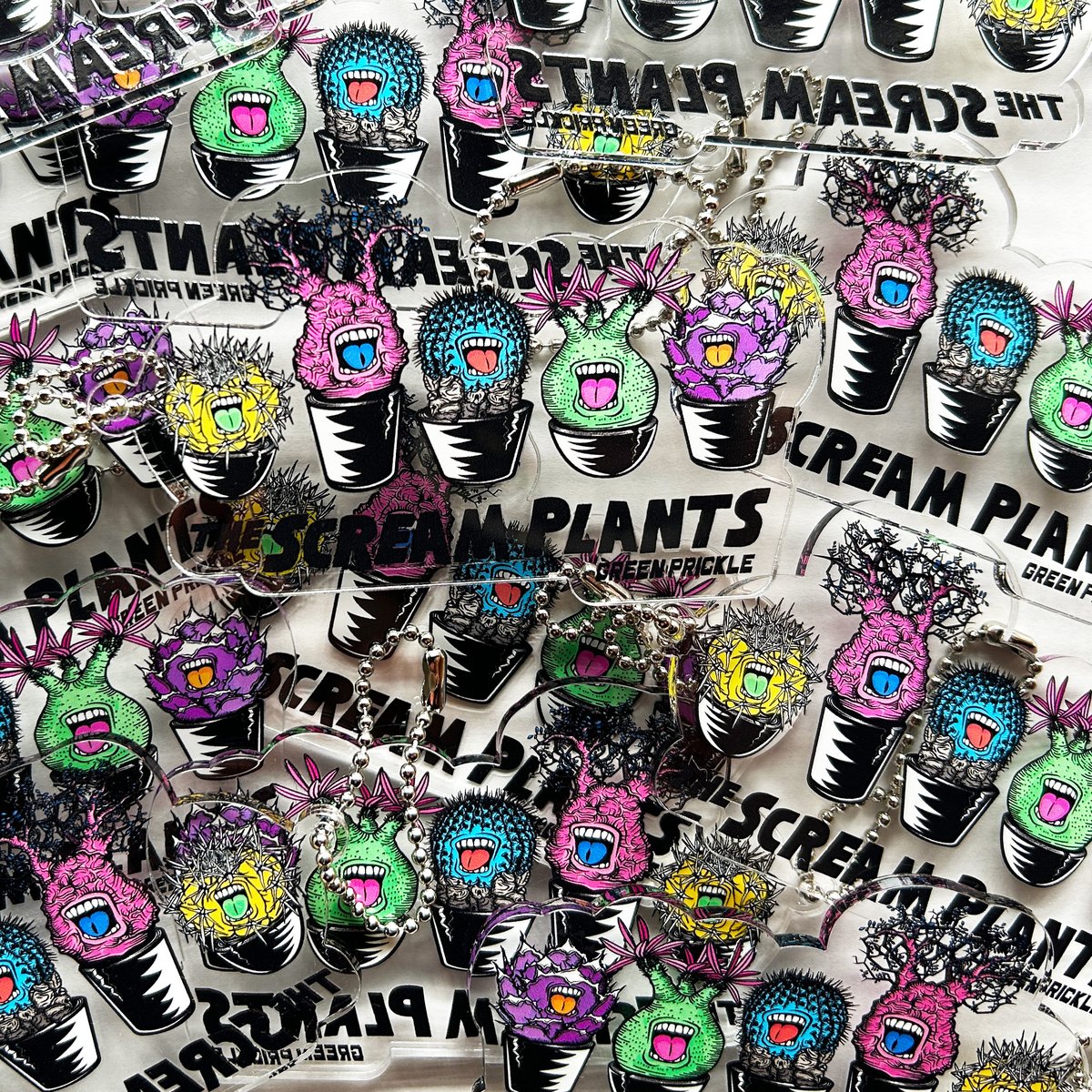 スクリームプランツ クリアアクリルキーホルダー | ファーニーズ商店