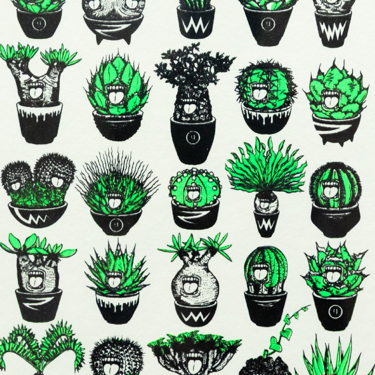 SCREAM PLANTS TOUR シルクスクリーン フレーム付きポスター | ファー