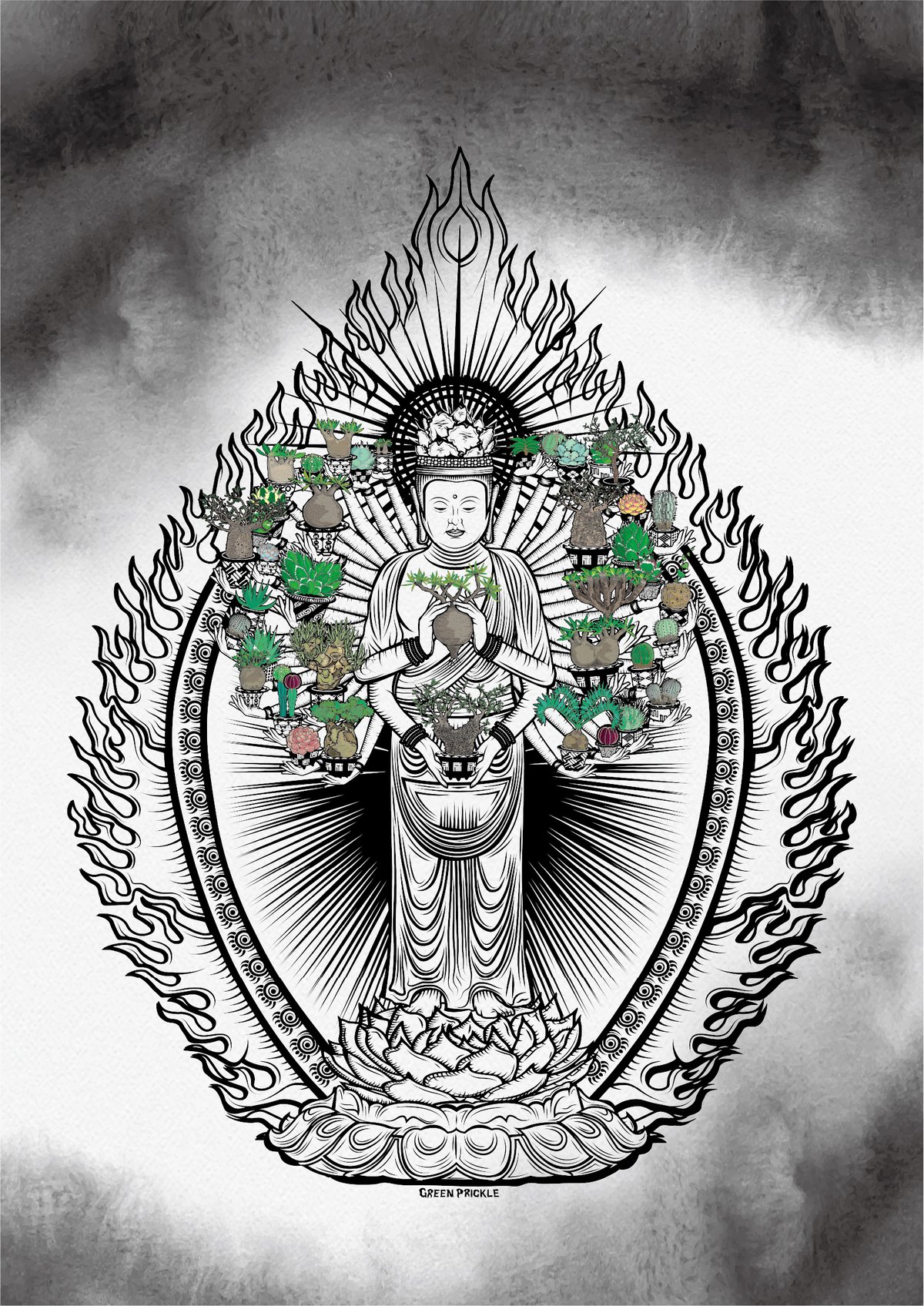 BOTANICAL観音様 A2ポスター | ファーニーズ商店