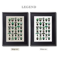 Green Prickle 象牙宮 浮世絵風 アート作品 黒フレーム付き 象牙宮】浮世絵風 | ファーニーズ商店