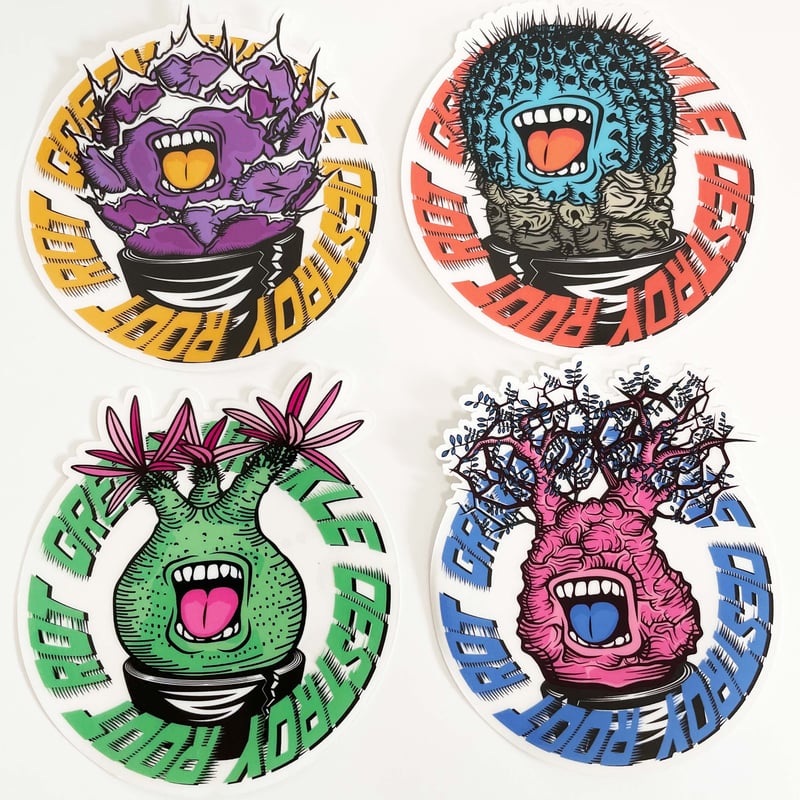 スクリームステッカー （クリア）【4種】 | ファーニーズ商店