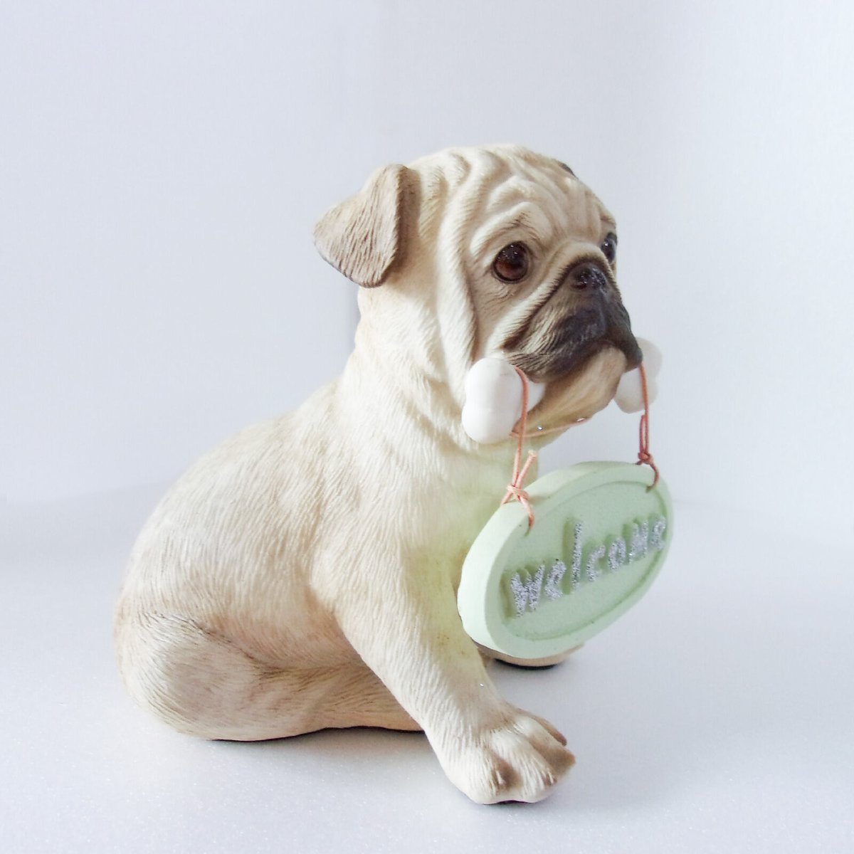 ワンさんの置物 ゴールド/ 犬 オブジェ パグ 金色 インテリア 仔犬 dog ワンさんの置物 ゴールド/ 犬 オブジェ パグ 金色 インテリア 仔犬 dog