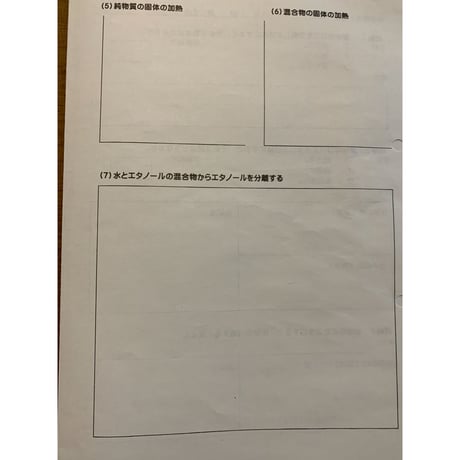 状態変化と質量・体積
