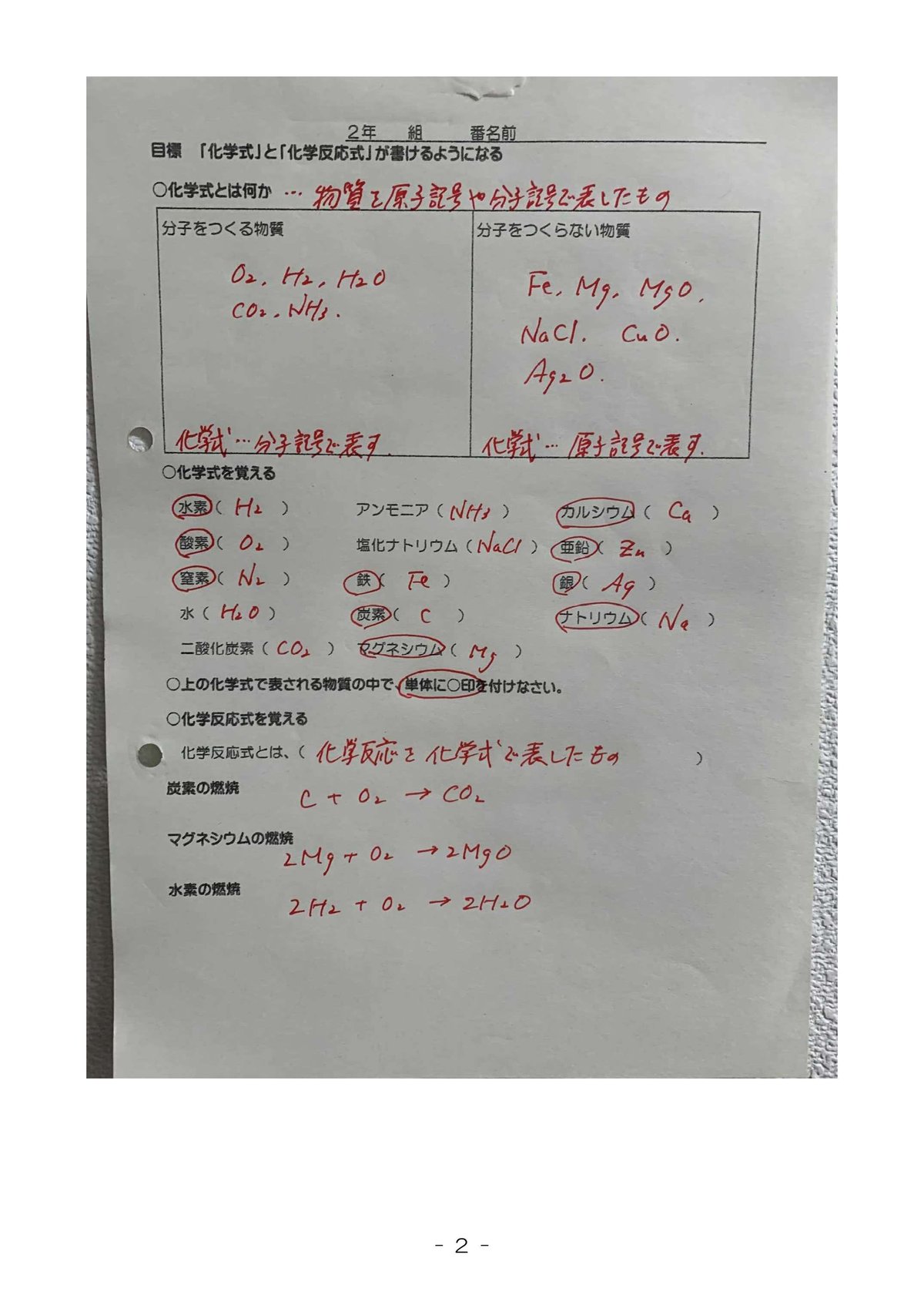 化学式」と「化学反応式」が書けるようになる | WE LOVE SCIENCE 化学式」と「化学反応式」が書けるようになる | WE LOVE SCIENCE