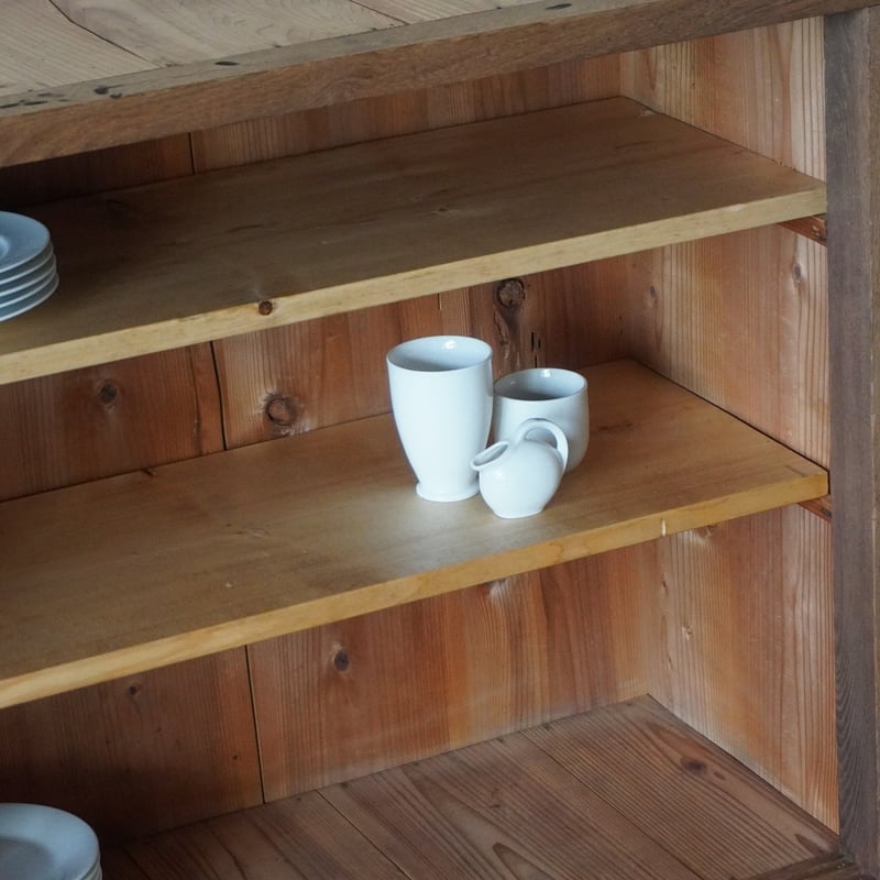 ガラス戸棚 2杯 栗 | DEMODE FUKUNAKA