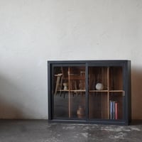 【売約済み】　ガラス戸棚　明治