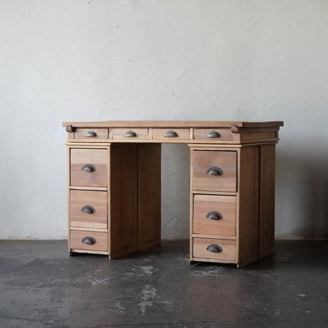 両袖机　両引引出