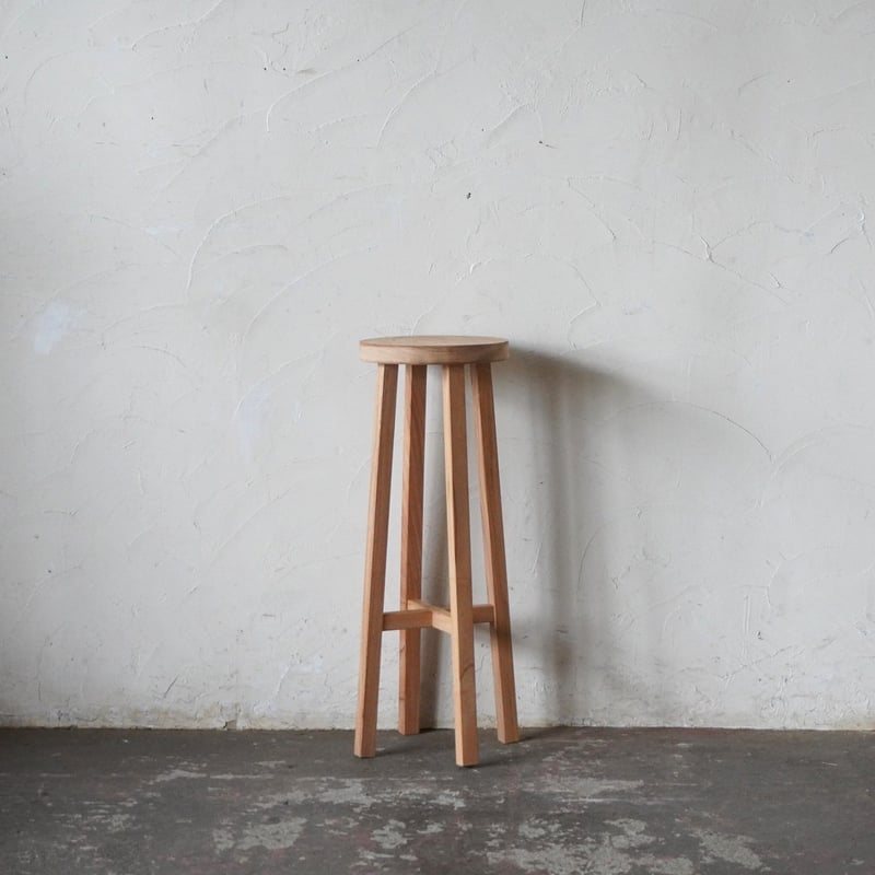 ハイスツール 欅 | DEMODE FUKUNAKA