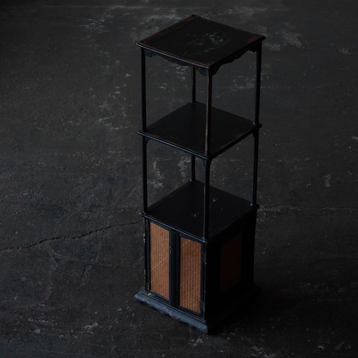 漆器 飾り台 丸台 高足台 天然木 B642 漆の台 | DEMODE