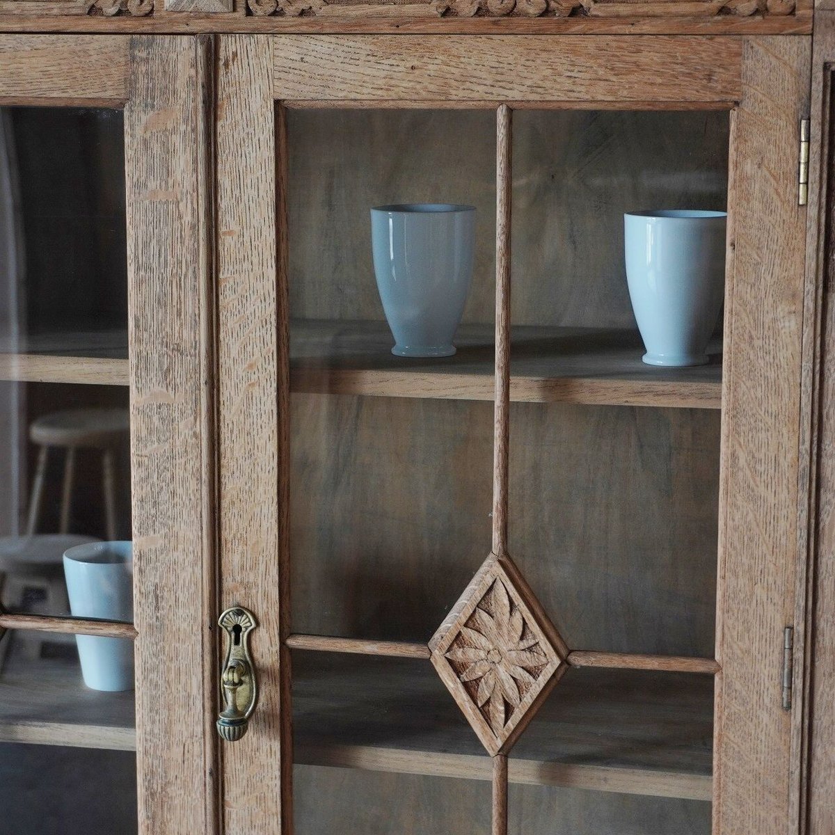 アトランタ家具✨国産栗＆楢天然杢✨ガラス扉✨飾り棚✨書棚✨関東へも送料込み✨ 旭川クラフト SASAHARA ササハラ 靴べら エッジ 国産クラフト