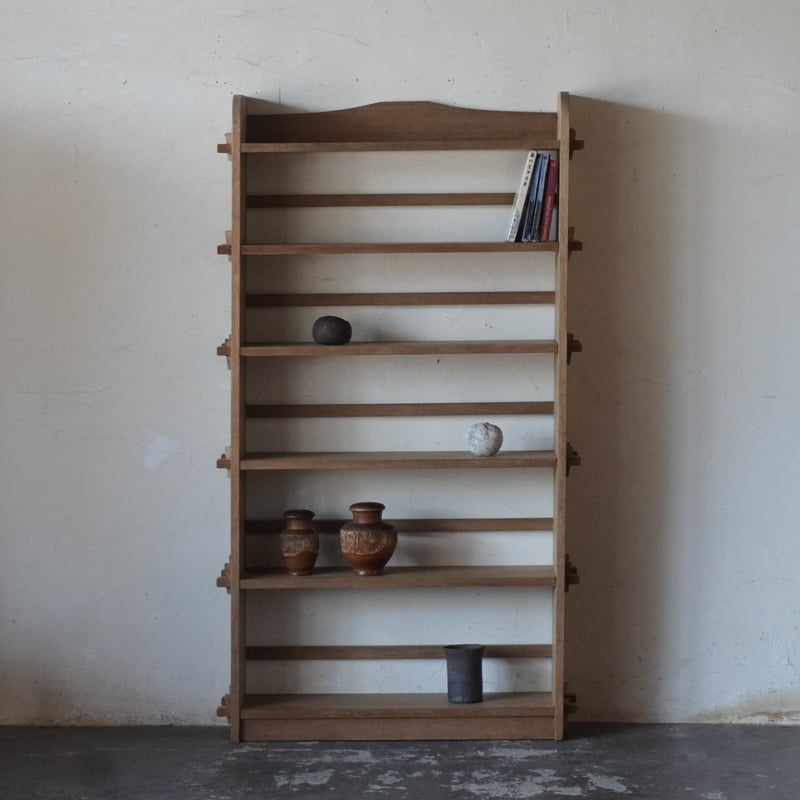 古道具　楔式本棚 木製の棚 本棚 楔 古道具 くさびの本棚 古家具 | ju-gu 古道具 楔