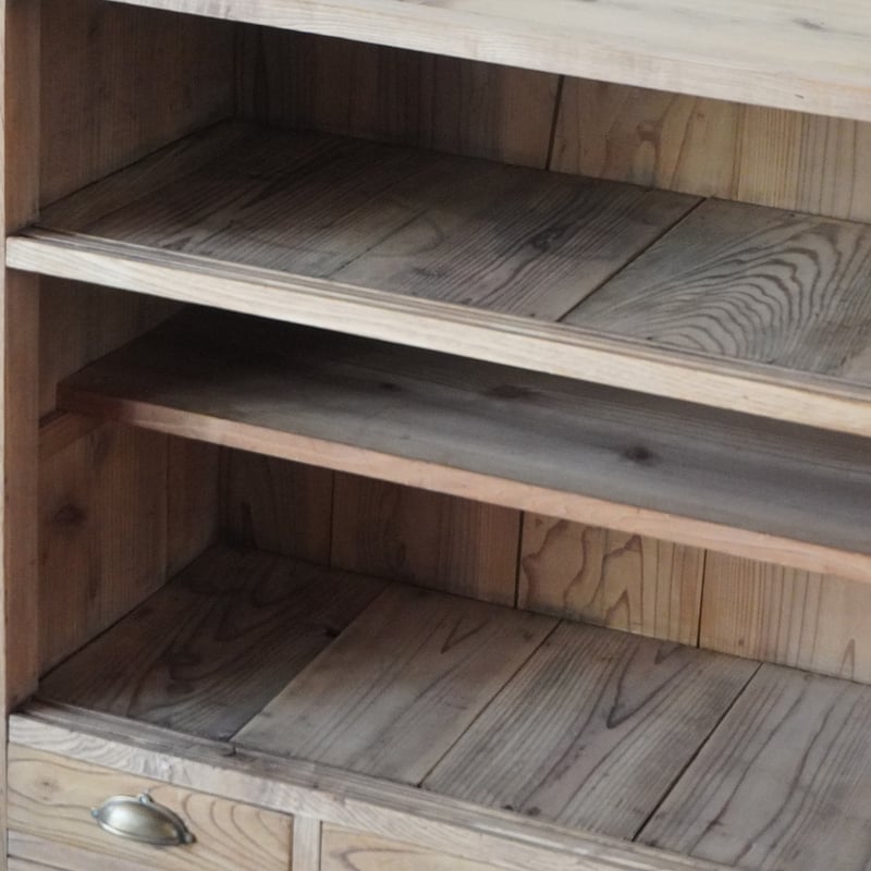 ガラス引き戸棚【総無垢材】 ガラス引戸棚 | 全ての商品 - 古家具古道具 そうすけ