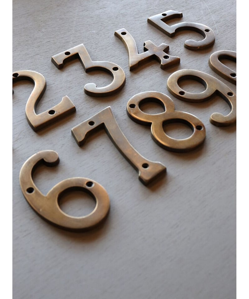 真鍮 数字 大 | DEMODE FUKUNAKA