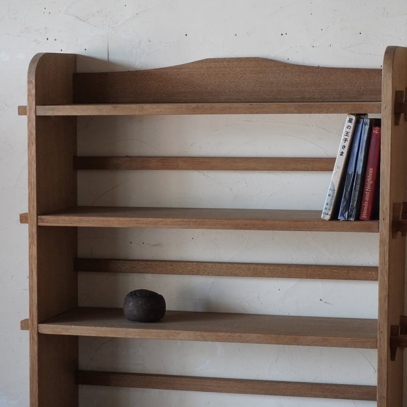 古道具　楔式本棚 木製の棚 本棚 楔 古道具 くさびの本棚 古家具 | ju-gu 古道具 楔