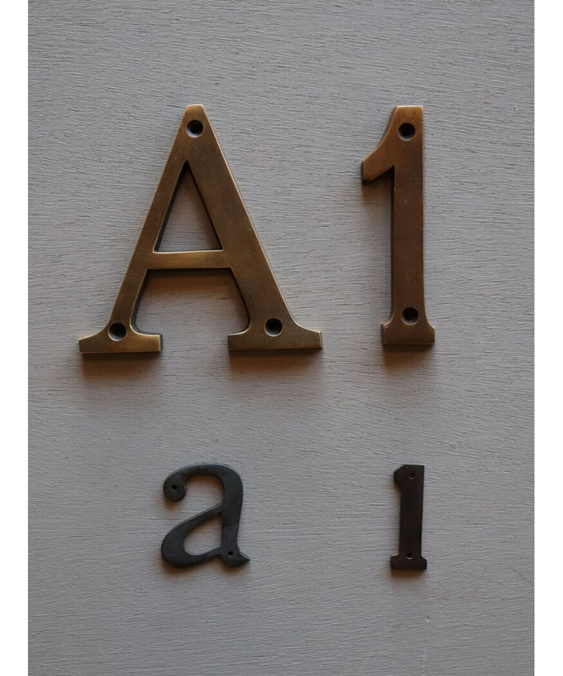 真鍮　プレート 真鍮ネームプレート 正方形 TYPE1［受注生産品］