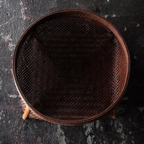 籠　茶器入れ
