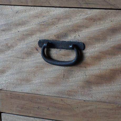 ガラス戸棚　欅
