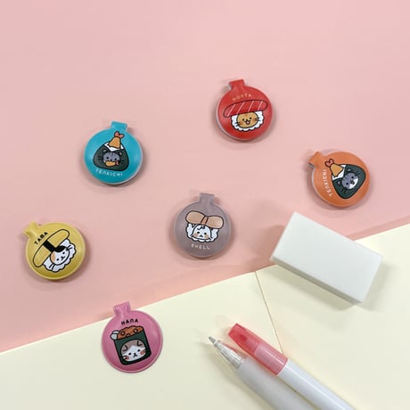 【オンライン限定】かぶるにゃんマグネットクリップ 2種コンプリートセット