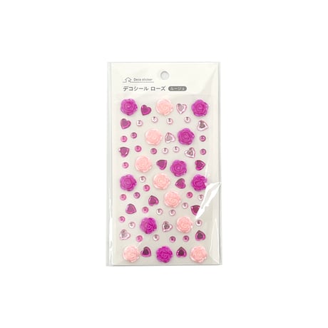 デコシール ローズ ルージュ2枚セット