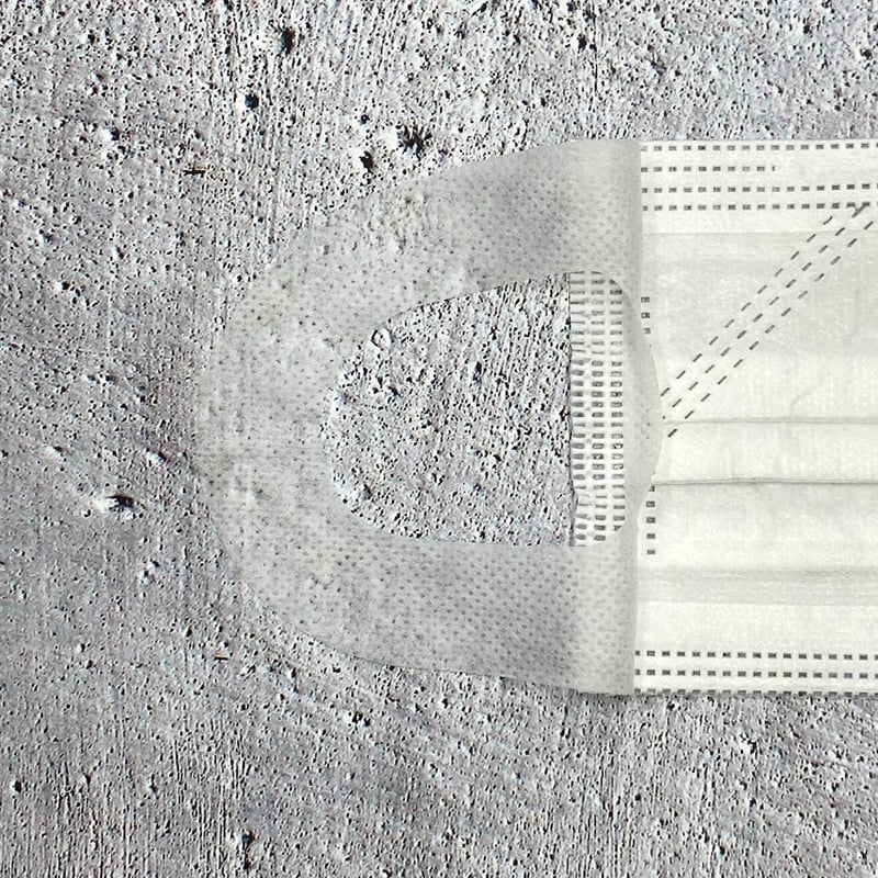 マスク1枚 7-7423-01 プロシェア・カラフルフェイスマスク ホワイト 50枚入