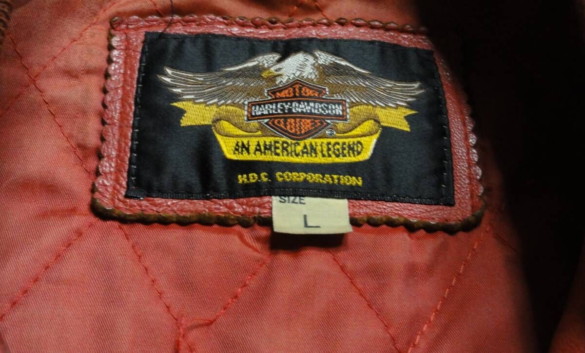 レア Harley Davidson ヴィンテージ　レザー ジャケット Mサイズ Harley-Davidson ハーレーダビッドソン レザージャケット M 本革