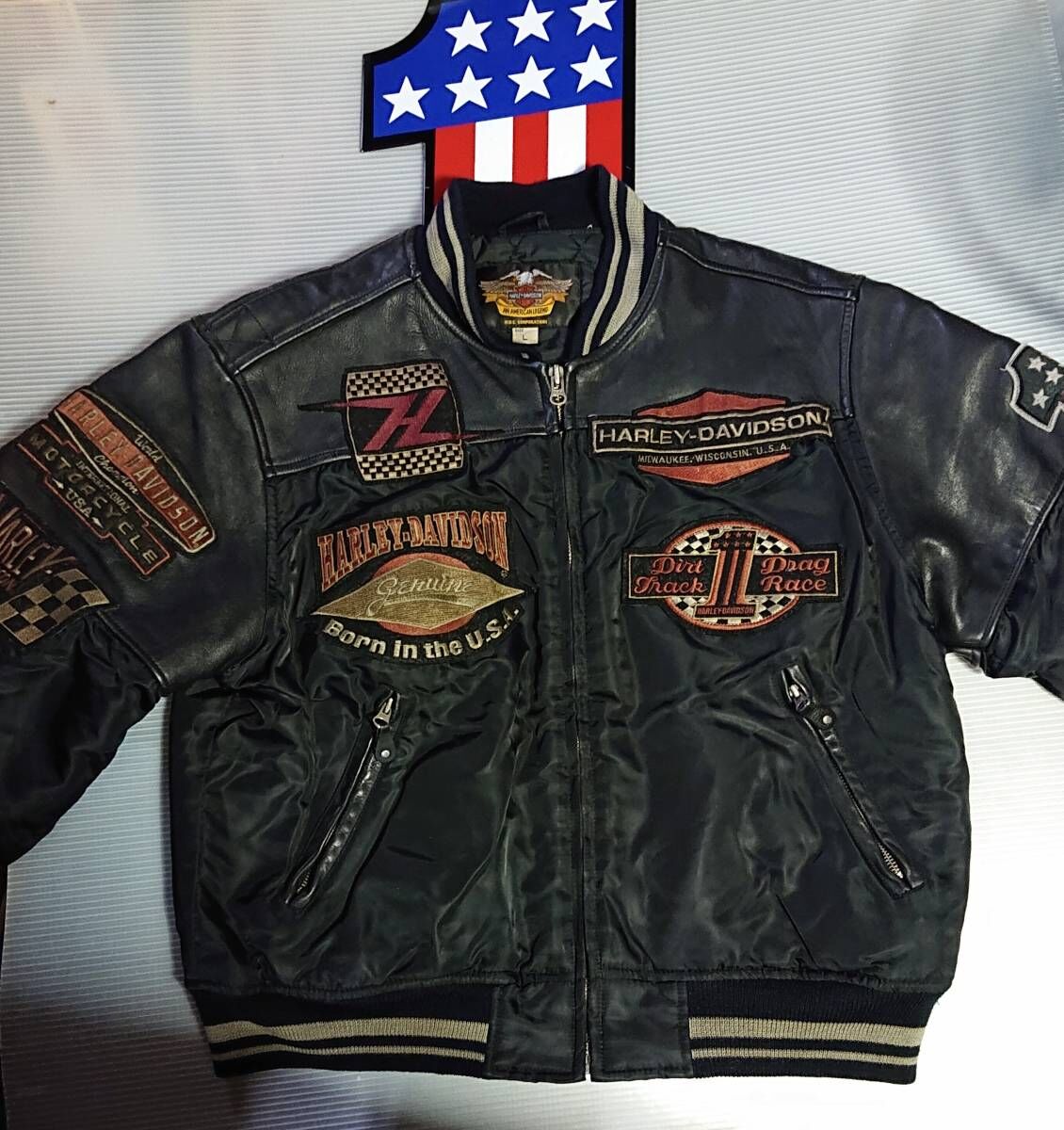 Harley Davidson レザージャケット ヴィンテージ アメカジ 中古・古着通販】HARLEY-DAVIDSON (ハーレーダビッドソン