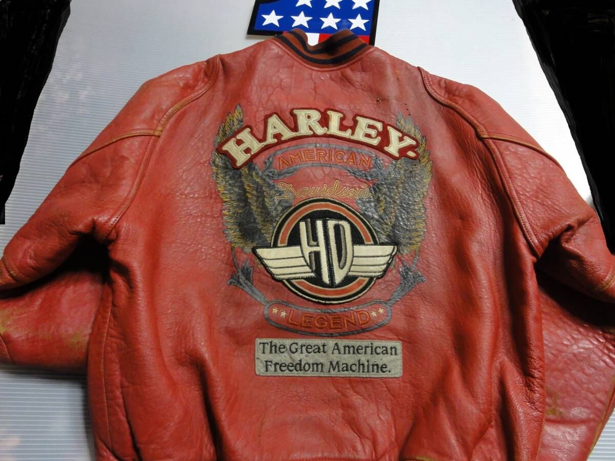 Harley Davidson ヴィンテージ 本革 レザージャケット