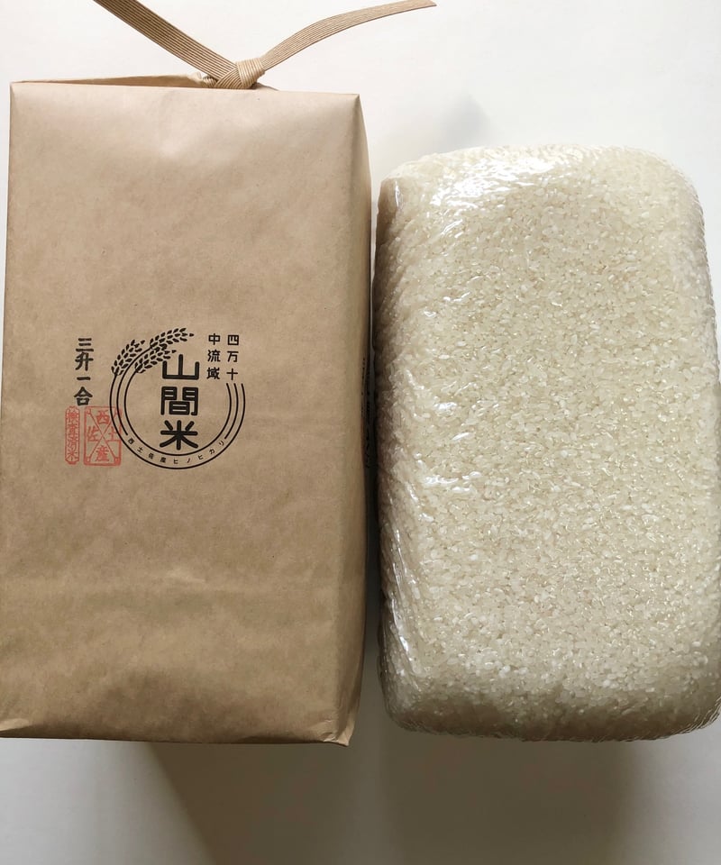 ギフト包装【令和7年産米】山間米5キロ（西土佐地区限定栽培の