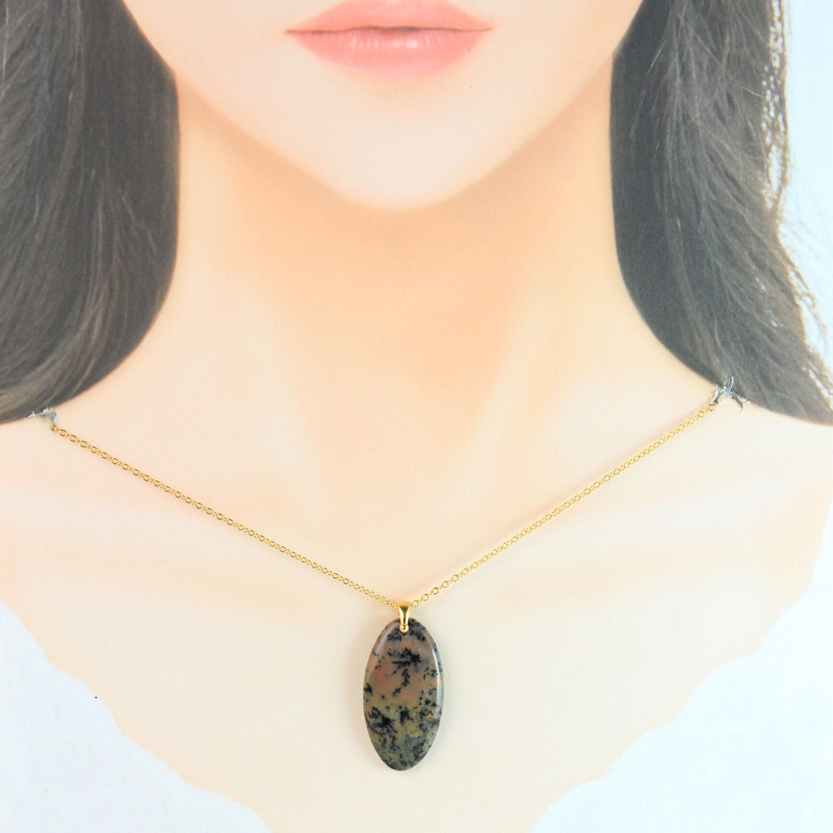 ハンガリー購入　ハンドメイド　天然石ネックレス ハンガリー購入 ハンドメイド 天然石ネックレス