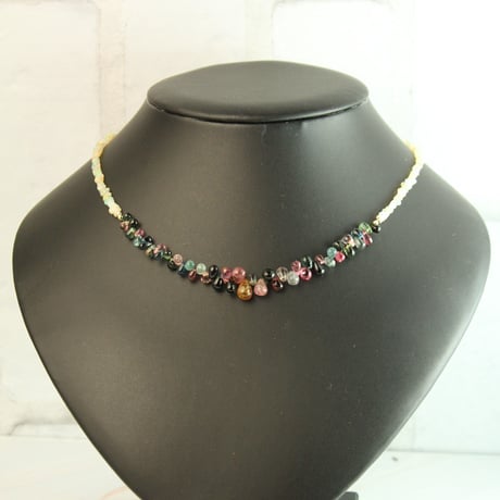 トルマリンネックレス Amazon | [Rta varuna] 【Rvaru】 K18 マルチカラー トルマリン