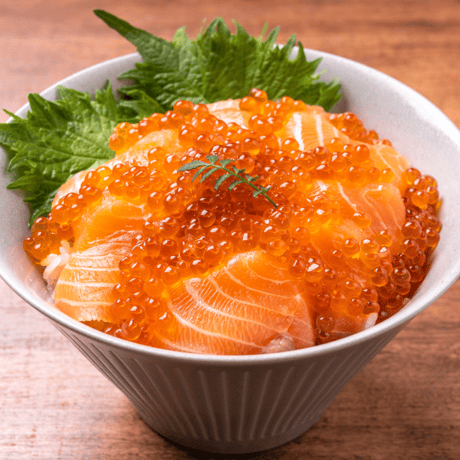 サーモン親子丼セット