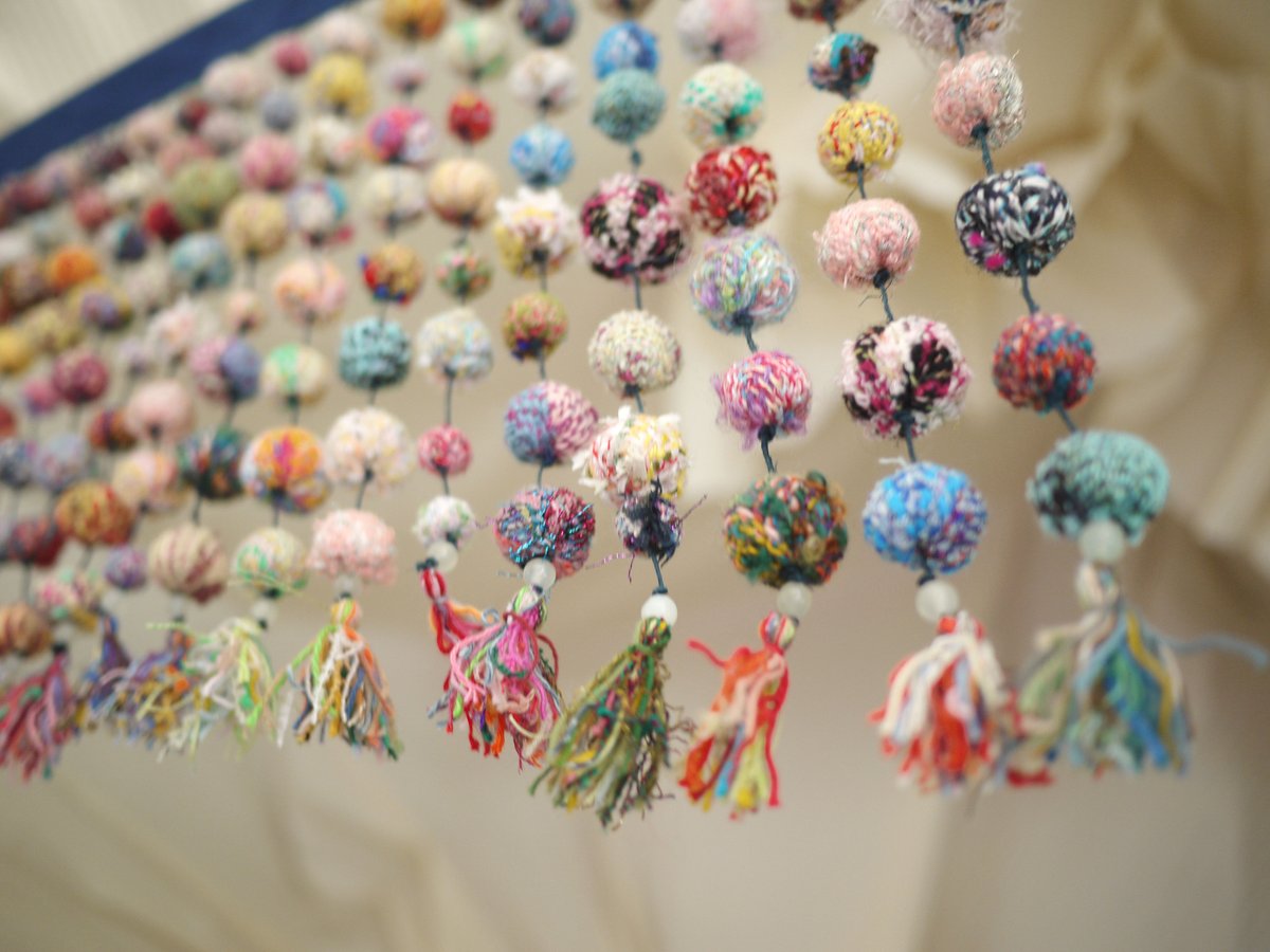 新品　　【手作り】　　【世界に１つだけ】の　さをり織りのれん　【2点】 新品 【手作り】 【世界に1つだけ】の さをり織りのれん 【2点】