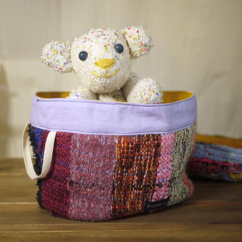 手織り布製バスケット 小物入れ | tailor P-cafe