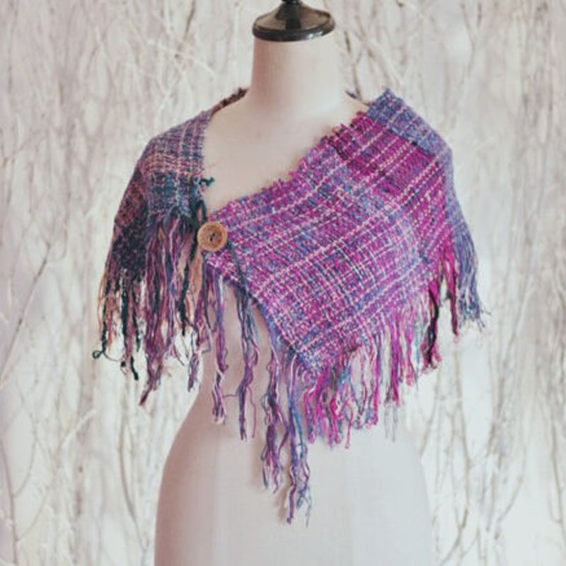 手織り つけ襟ストール 春夏糸 2色展開 | tailor P-cafe