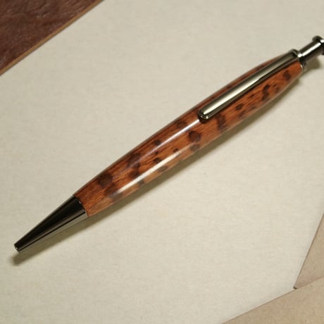 221ペン工房翌檜 本花梨 紅白 源平 瘤杢 木軸シャーペン 木軸