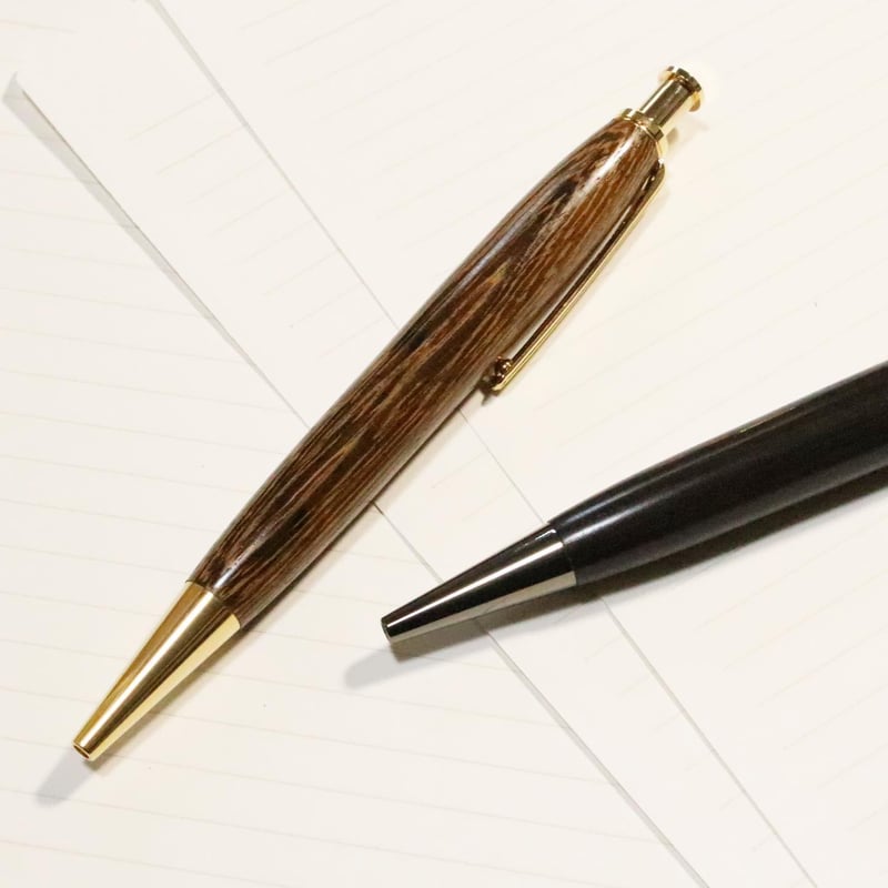 希 少　銘木 ” 鉄刀木 ”高級ボールペン ゴールドディテール 鉄刀木(タガヤサン)のボールペン | Kiraku
