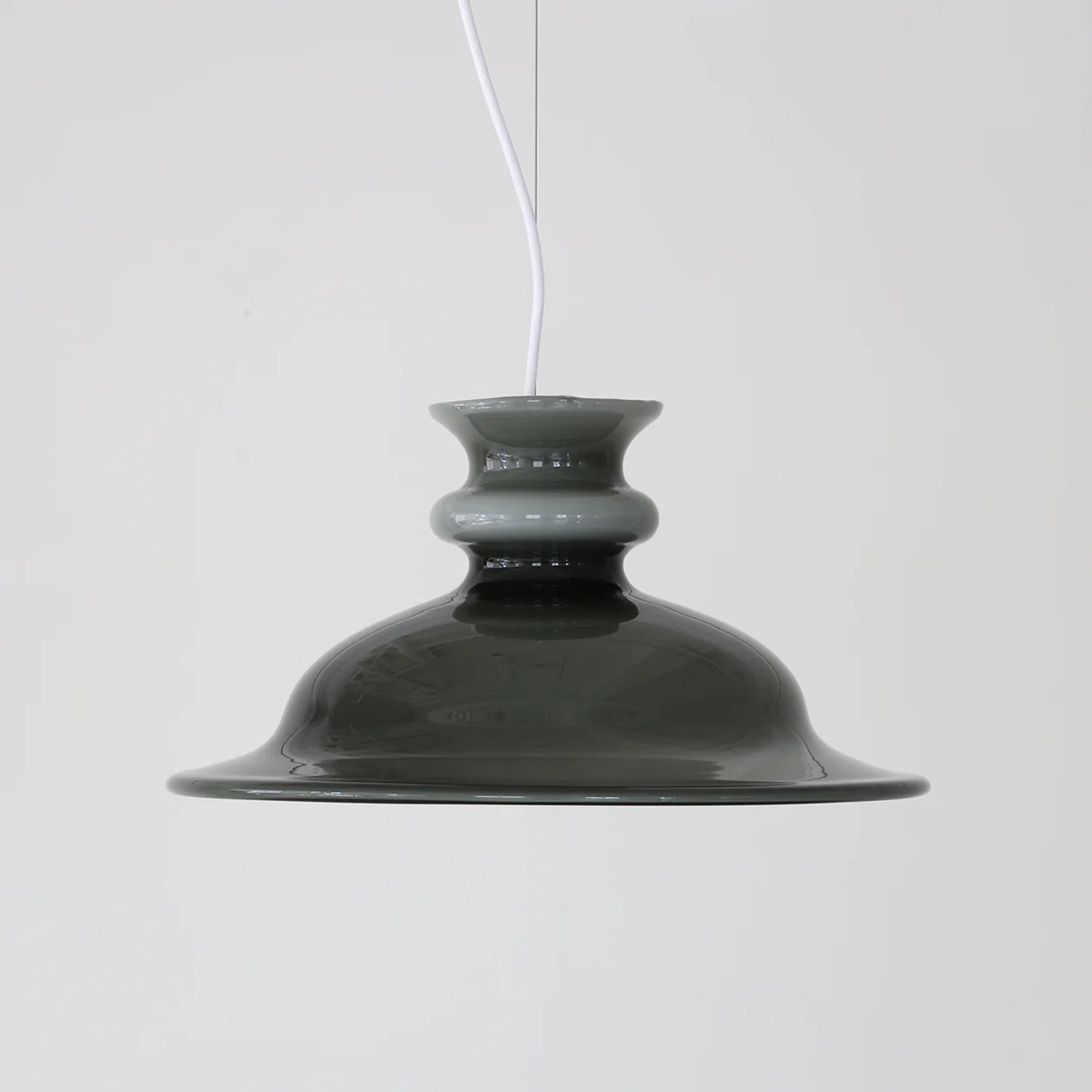北欧デンマーク 1980s Holmgaard Tivoli グレー ペンダントランプ | S