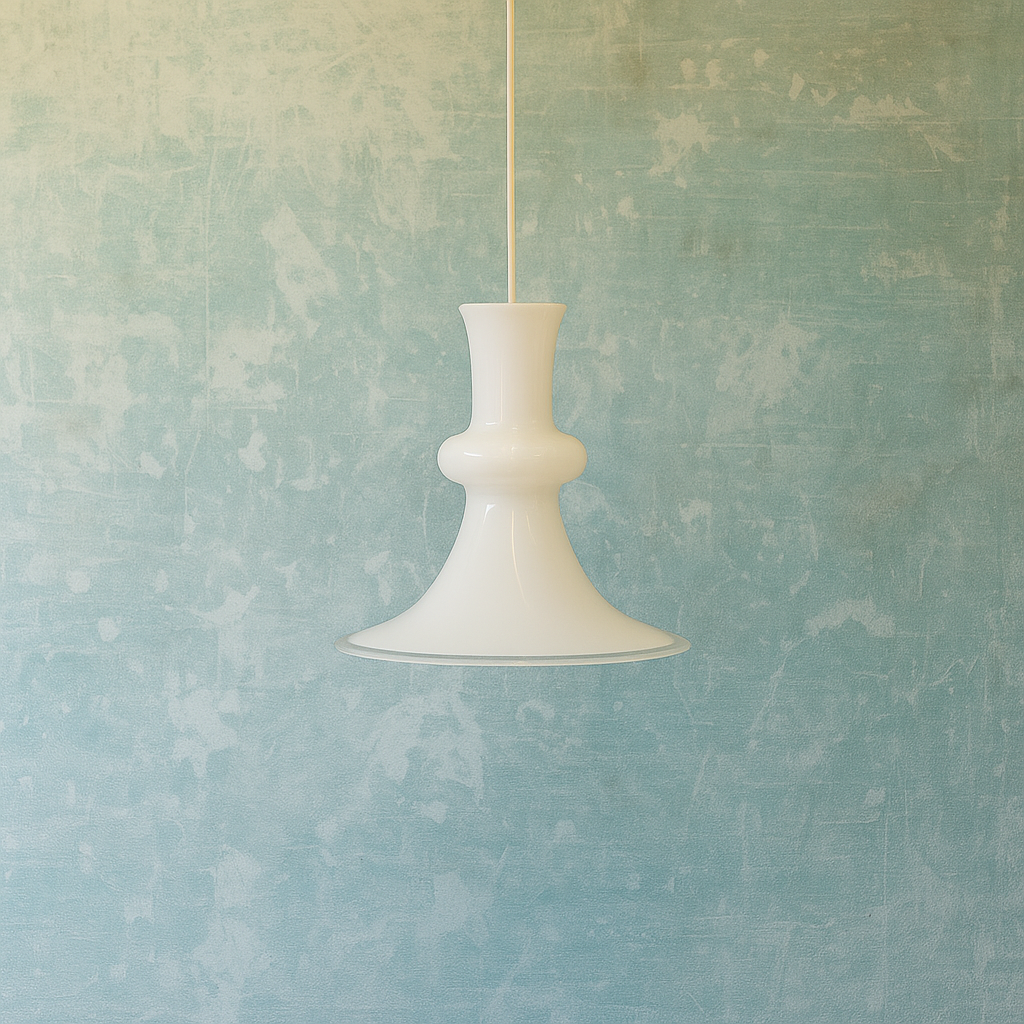 北欧 デンマーク 1970's Holmegaard Etude 28cm ペンダントランプ