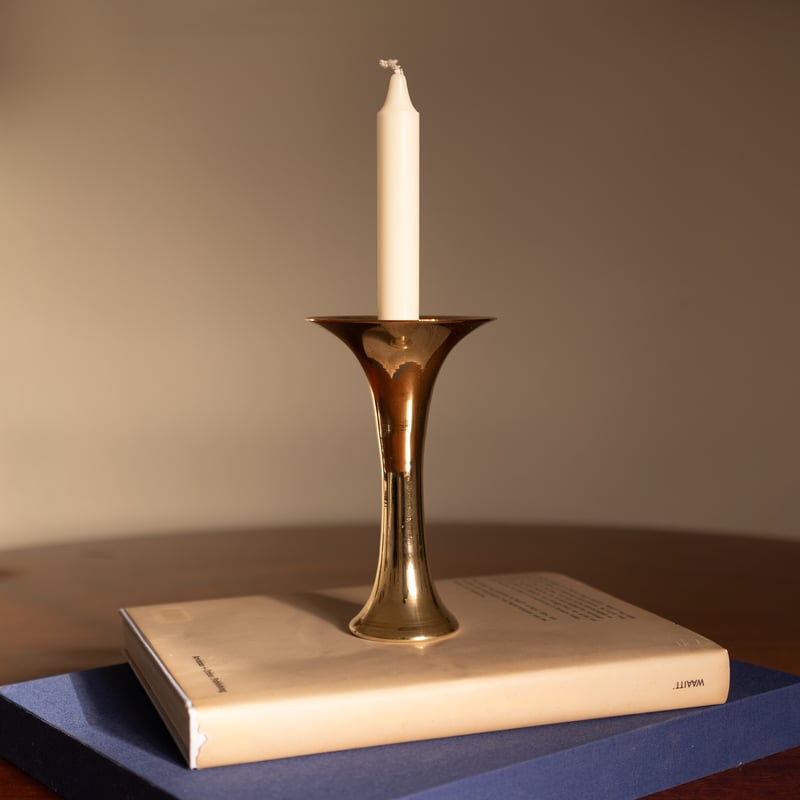 北欧 デンマーク 1950's トランペット キャンドルホルダー