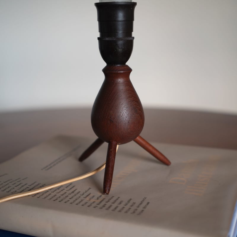 北欧 デンマーク 1960's ビンテージ木製 テーブルランプ