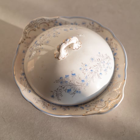 北欧スウェーデン1890s Rorstrand社製 蓋つき大皿