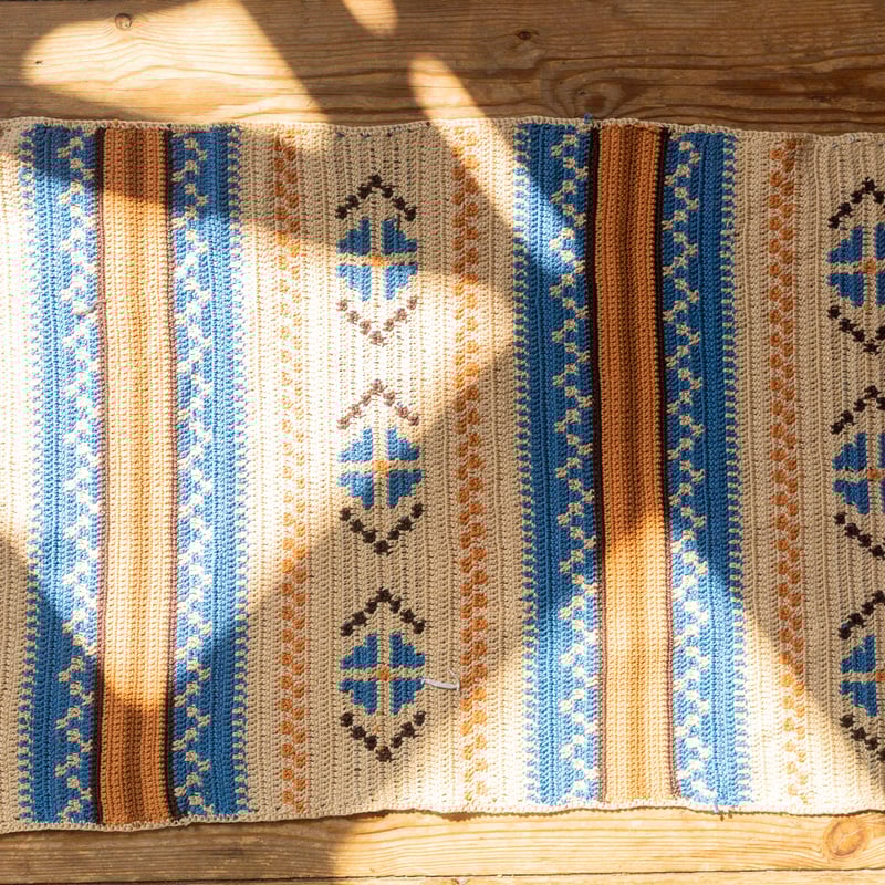 北欧 スウェーデン Mid century 手織りTapestry ブランケット