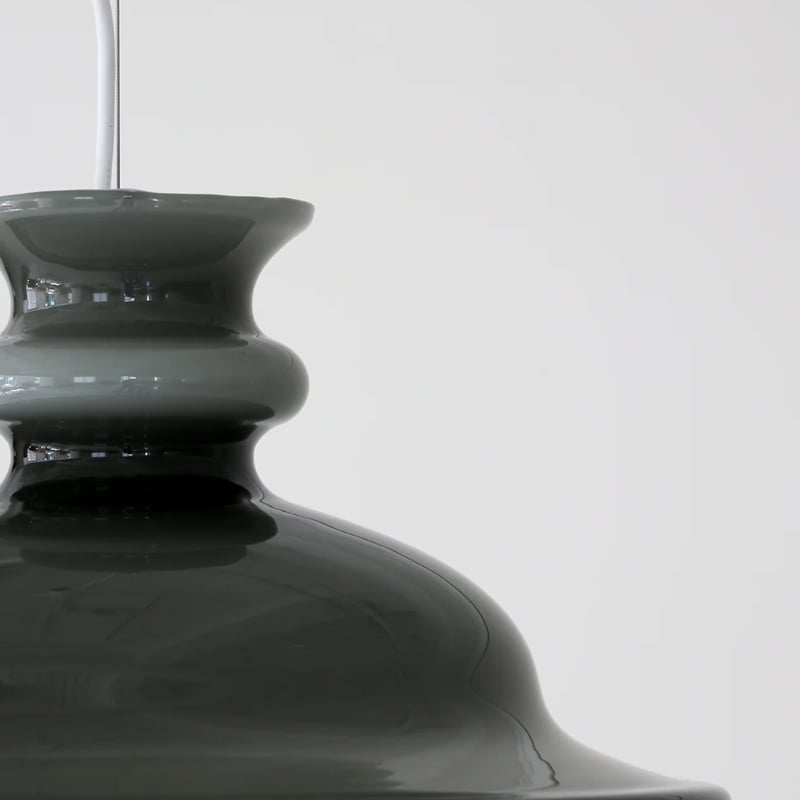 北欧デンマーク 1980s Holmgaard Tivoli グレー ペンダントランプ | S