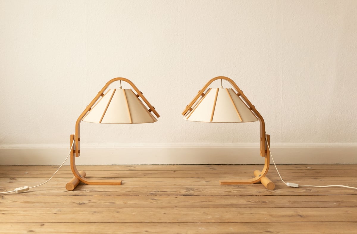 北欧スウェーデン 1970s Aneta テーブルランプ Jan Wickelgren | S