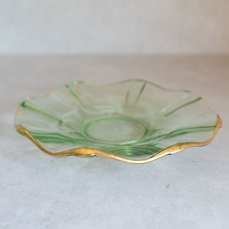北欧スウェーデン1940s Trelleborgs Glasbruk 小皿