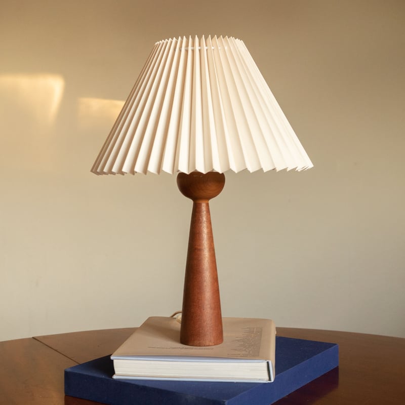 北欧 デンマーク プリーツ ランプシェード オフホワイト