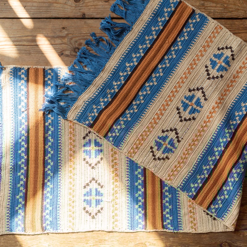 北欧 スウェーデン Mid century 手織りTapestry ブランケット 北欧 スウェーデン Mid century 手織りTapestry ブランケット