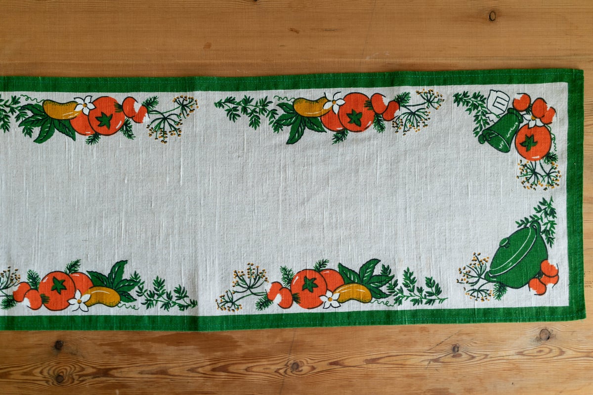 北欧スウェーデン 1980s テーブルランナー | Scandinavian Keramik
